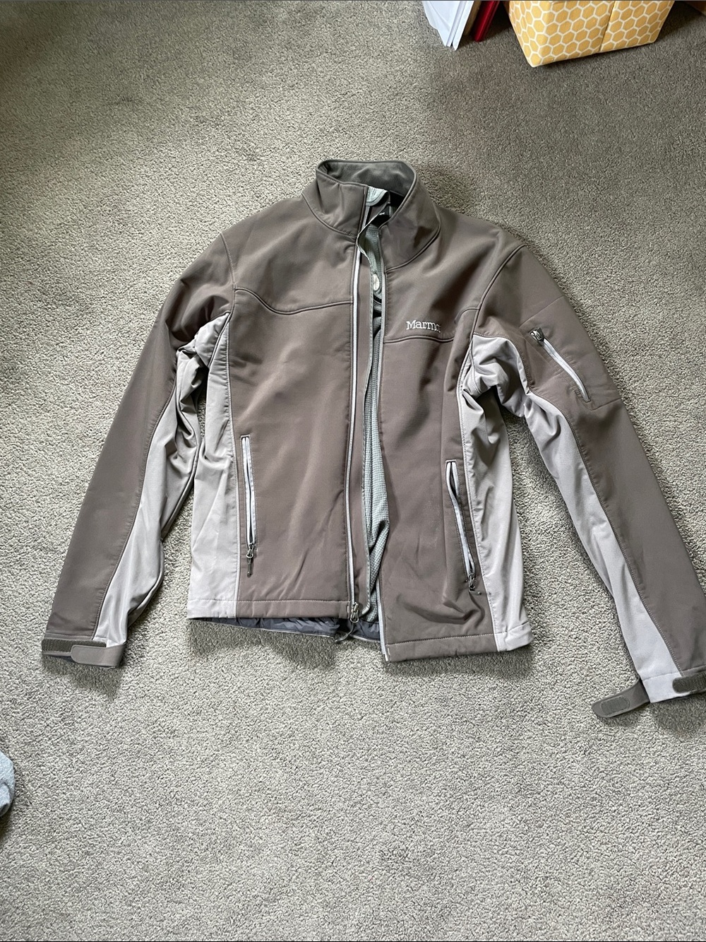 Marmot Two-Tone Brown and Light Gray Softshell Jacket